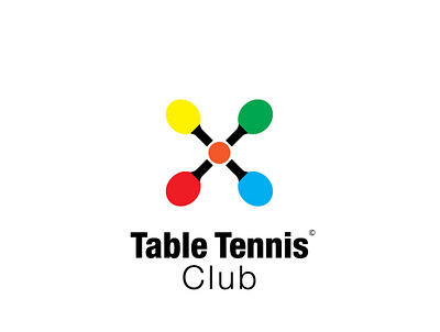 Table tennis club Logo design brand identity branding branding design design illustration logo logo lockup logo mark logodesign logos logotype