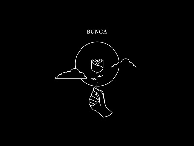 Bunga - Who Knows for Whom elegance flower graphic design illustrator illutration line lineart logo designer monoline