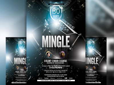 PSD Mingle Flyer Template abstract club club flyer cool flyer cool flyer backgrounds cool flyer template dance disco dj entertainment flyer midnight music nightclub party advertisements party flyer party templates popular flyers poster print psd fly psd flyers