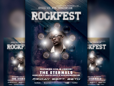 PSD Rockfest Flyer Template