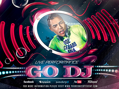 PSD Go Dj Flyer Template 3d best flyer club club flyer colorful cool flyer cool flyer template dance disco dj dj flyer entertainment fest festival flyer holiday midnight music nightclub party flyer party templates popular flyers poster print psd flyer temp