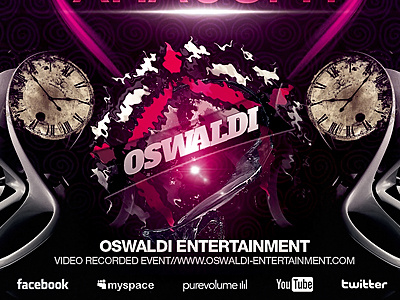 PSD Oswaldi Flyer Template bash birthday club club flyer colorful cool dance disco dj entertainment festival flare