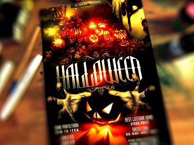 PSD Halloween Flyer Template