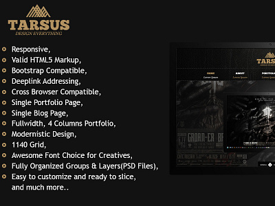 Tarsus - Creative Onepage Theme