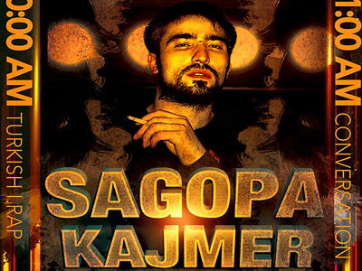 Sagopa Kajmer Poster -PSD- 3d 3d text 3d title flyer poster print psd rap reggae reggaeton rnb sagopa kajmer