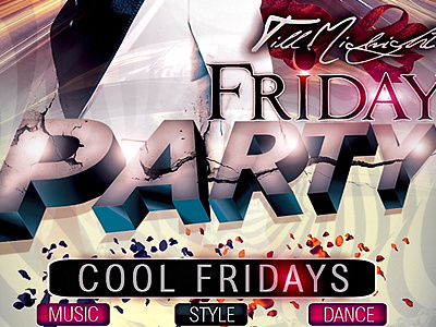 Friday Party Flyer -PSD-