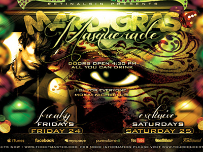 MardiGras Flyer -PSD-