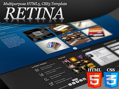 Retina - Multipurpose HTML5,CSS3 Template
