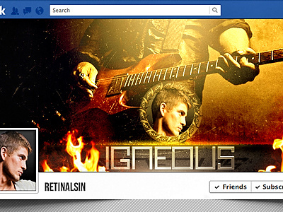 PSD Igneous Facebook Timeline Cover