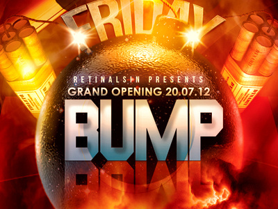 PSD Bump Party Flyer Template