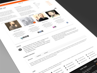 Target15 - Retina Ready PSD Theme (About Page Layout)