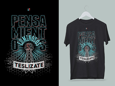 Pensamientos Luminosos Teslízate design illustration screen print t shirt design