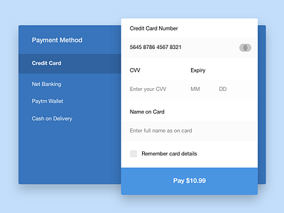 Daily UI #2 Credit Card Checkout