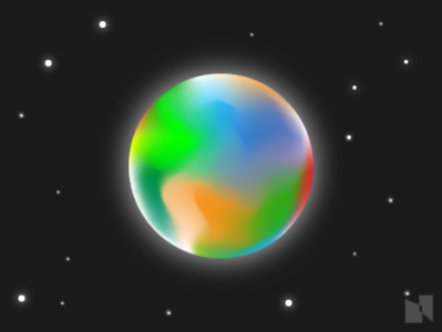 Planet flat illustration