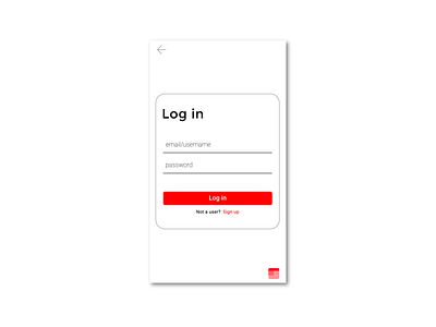 KeyNews Log in app design flat ui