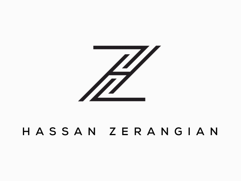 Hassan Zerangian Personal Logo adobe illustrator branding design graphic design graphic design logo logo reveal motion graphics personal logo vector