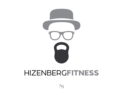 BreakingBad_Hizenberg amazing breaking bad creative logo fitness logo flat grayscale gym logo hizenberg kettlebell logo logo design simple logo design vector walter white