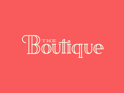 Boutique Small b boutique custom font font serif stroke