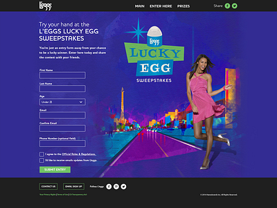 L'eggs Lucky Eggs Sweepstakes Site