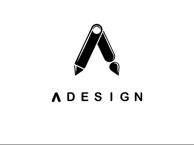 Logo ADesign black design graphic letter logo minimal