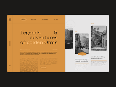 History of the town of Omiš - web layout