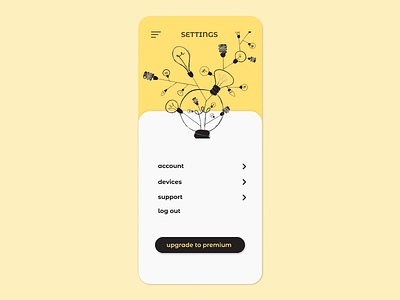 Daily UI Challenge 007 Settings