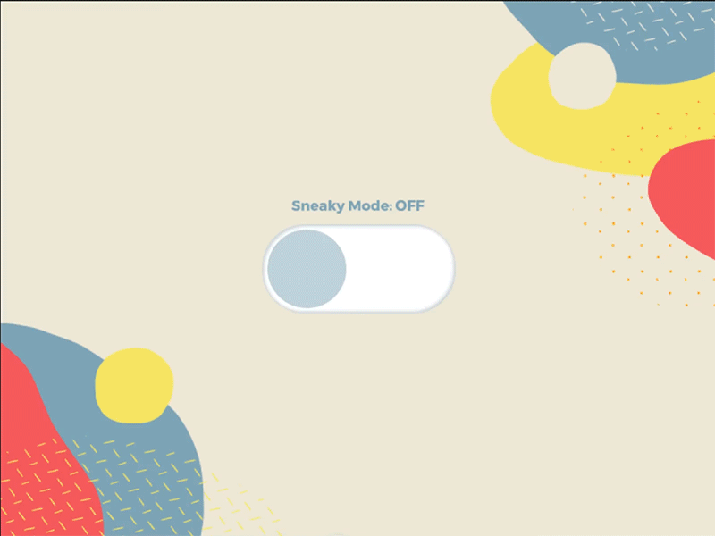 Daily UI Challenge 015 - On/Off Switch for Hidden Browser Mode