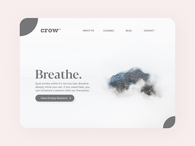 Crow - Landing Page adobe bagaturworks challenge daily design figma illustrator landing landingpage ui web website