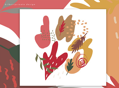 Autumn Colored composition invitation