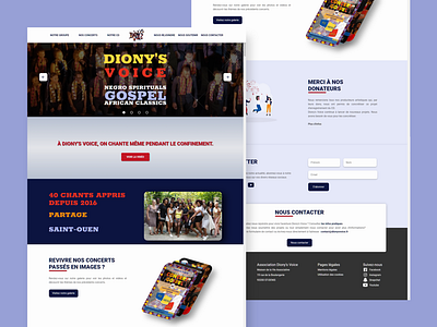 Mockup Dionys Voice Web Site