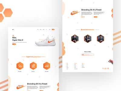 Nike HyperAce2 UI Design
