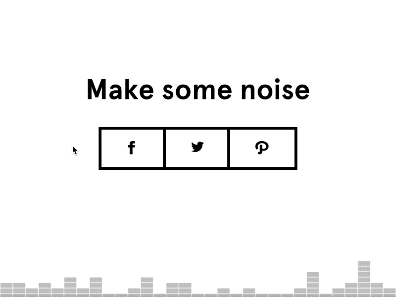 Phoamy - Make some noise facebook hover interaction share