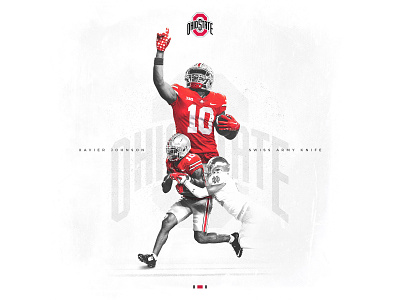 THE Ohio State – Xavier Johnson football graphic design sport design sports design sports graphics
