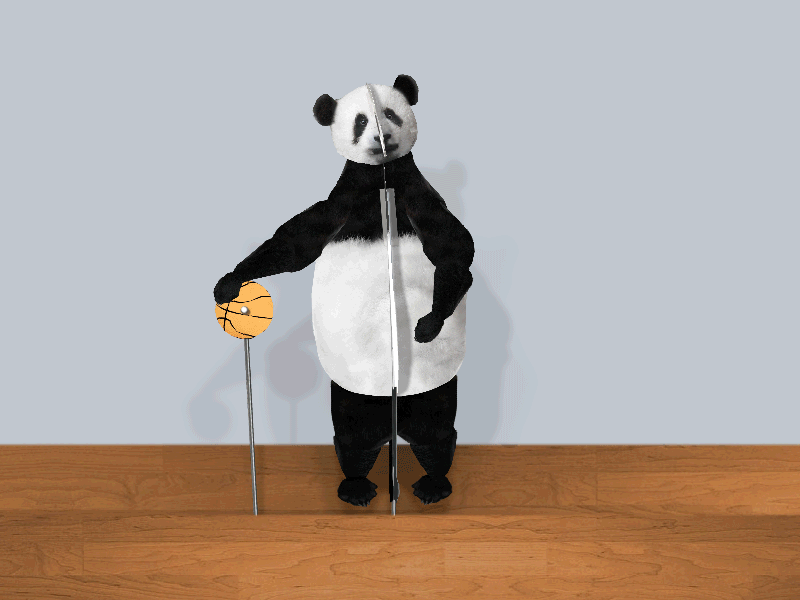 paper panda. animation illustration