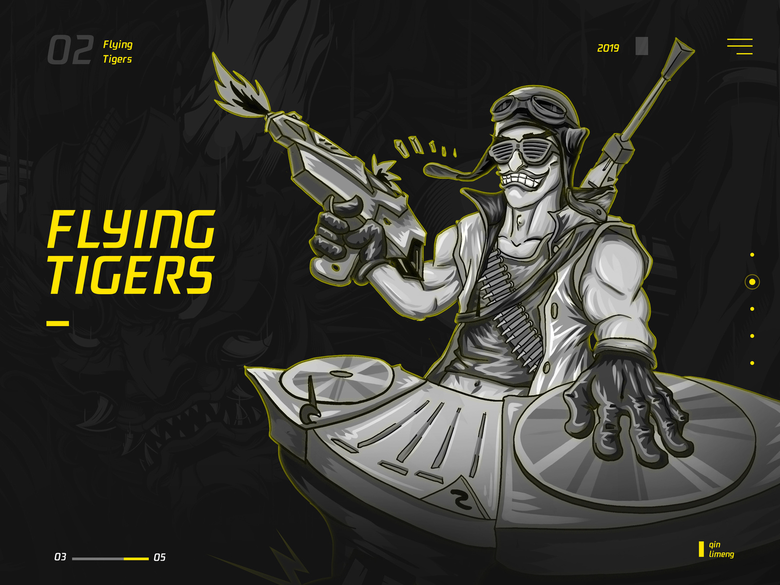 Flying Tigers by 欢迎来到我的Dribbble，微信：qlm1013244174 on Dribbble