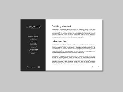 Beautyshot Documentation Concept branding design docs documentation gray simple simplicity typography ui