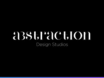 Abstraction Design Studios branding design graphic design illustration illustrator logo minimal type typography vector