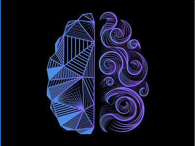 Left Brain Right Brain brand design brand identity branding design flat graphic design illustration illustrator minimal vector