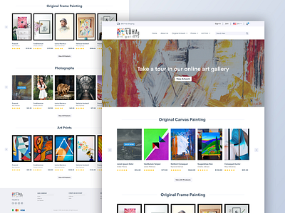Loha : Online Art Gallery Marketplace Website UI & UX Design