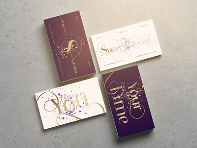 Stacey Tucker Business Cards branding graphic design logo design visual design