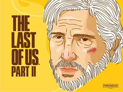 JOEL Vector Art from The Last of Us part II art bookcover bookcoverdesign design flat illustration vector vectorart