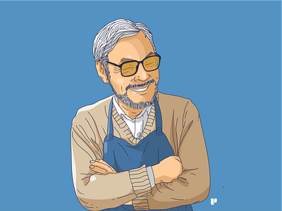 Hayao Miyazaki Ghibli Studio creative design illustration vector