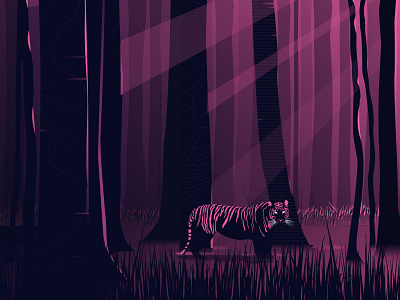I Am The Tiger design draw dribbble flat illustration illustrator sketch tiger vector