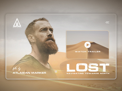 LOST cinematic concept creativity desert design dusty film movie movie poster photoshop sand ui uiuxdesign website design