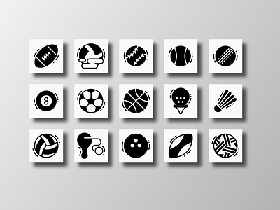 Sports Balls (Glyph) activity ball balls championship creative design designer doodle glyph icon icon bundle icon set iconfinder leisure pictogram sport sports supplyanddesign ui vector