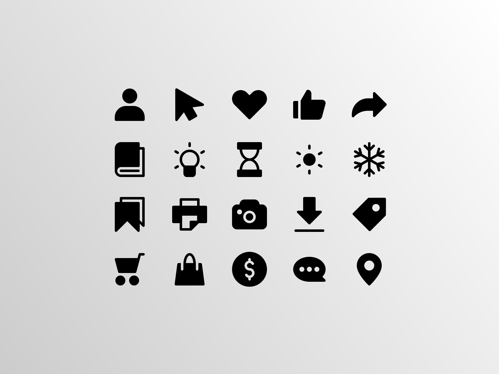 Basic UI Icons (Glyph) by Suryadi on Dribbble