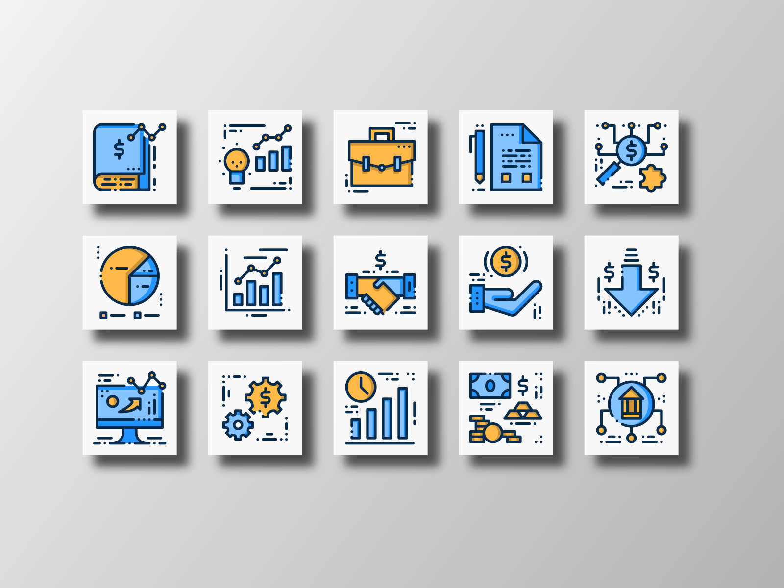 Business Solution (Filled Outline) by Suryadi on Dribbble