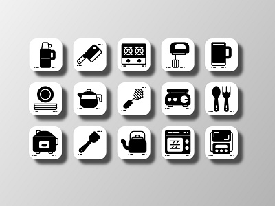 Kitchen Utensil 03 (Glyph) black and white cook cooking creative design doodle icon icon bundle icon pack icon set iconfinder iconography kitchen kitchenware pictogram silhouette tools ui utensils vector