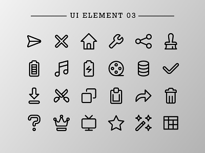 UI Element 03 (Outline)