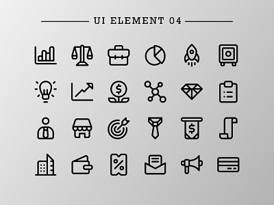 UI Element 04 (Outline)